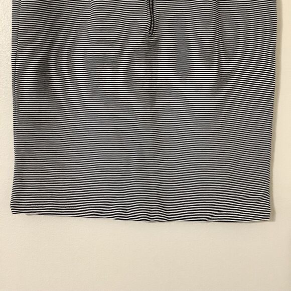 NWT Premise Striped Black White Twee Minimalist Work School Pencil Skirt Large - Picture 6 of 7